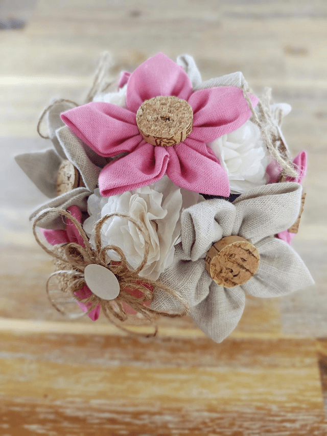 Composition Seau Rose